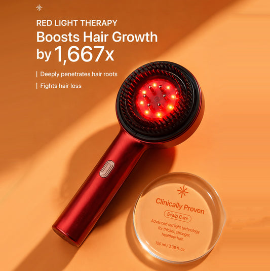 Scalp Therapy Brush - Boost Hair Growth with Red Light Therapy